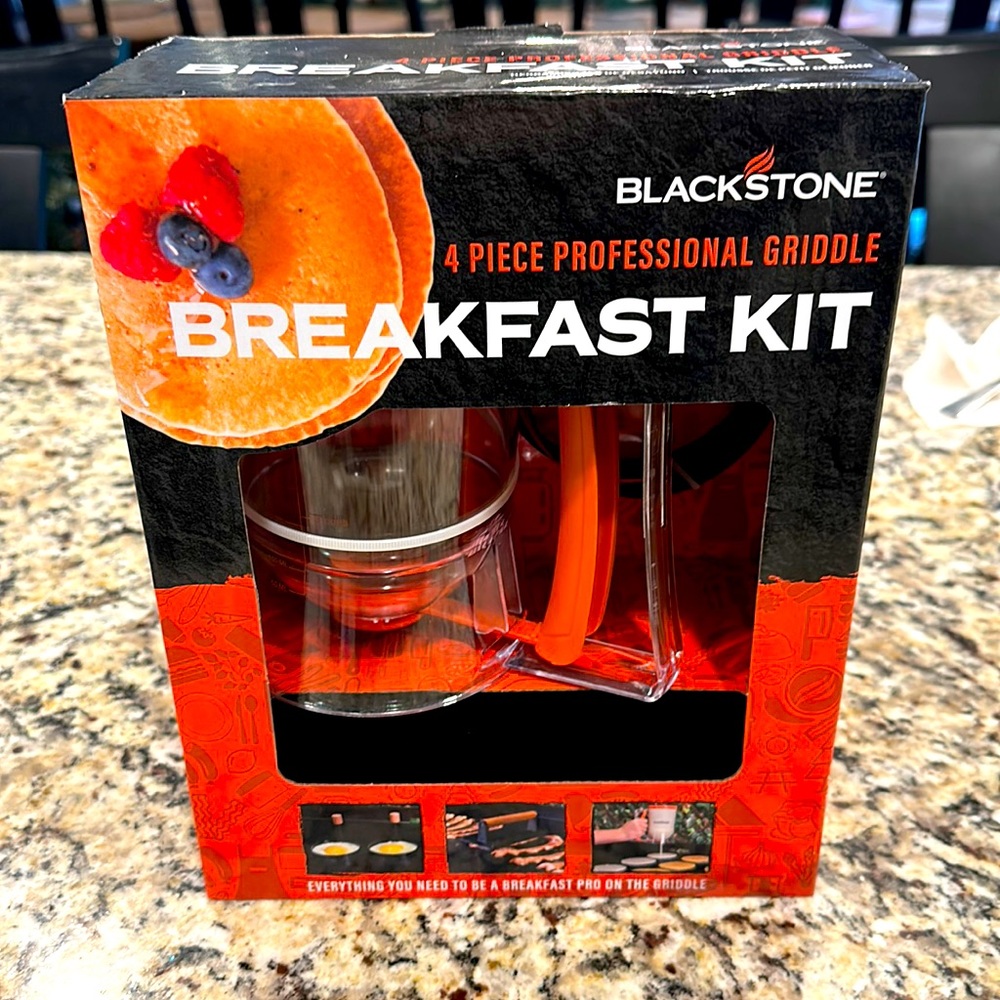 Blackstone breakfast kit, 4 piece professional griddle